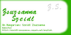 zsuzsanna szeidl business card